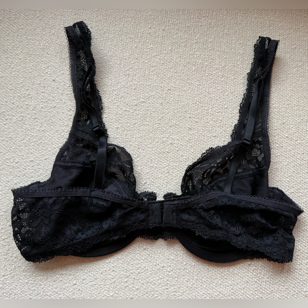 Maidenform Black Lace Underwire Bra - 34C - Picture 3 of 6